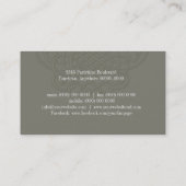 Filigree Misty Elegance Visitekaartje (Achterkant)