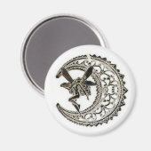Filigree Moon Fairy Magneet (Voorkant / Achterkant)