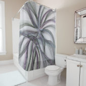 Filigree Motions Modern Abstract Swinging Fractal Douchegordijn (In situ)