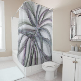 Filigree Motions Modern Abstract Swinging Fractal Douchegordijn