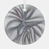 Filigree Motions Modern Abstract Swinging Fractal Glas Ornament (Voorkant)