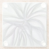 Filigree Motions Modern Abstract Swinging Fractal Glazen Onderzetter (Achterkant)