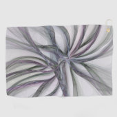 Filigree Motions Modern Abstract Swinging Fractal Golfhanddoek (Horizontaal)