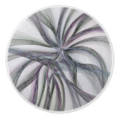 Filigree Motions Modern Abstract Swinging Fractal Keramische Knop (Voorkant)