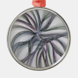 Filigree Motions Modern Abstract Swinging Fractal Metalen Ornament