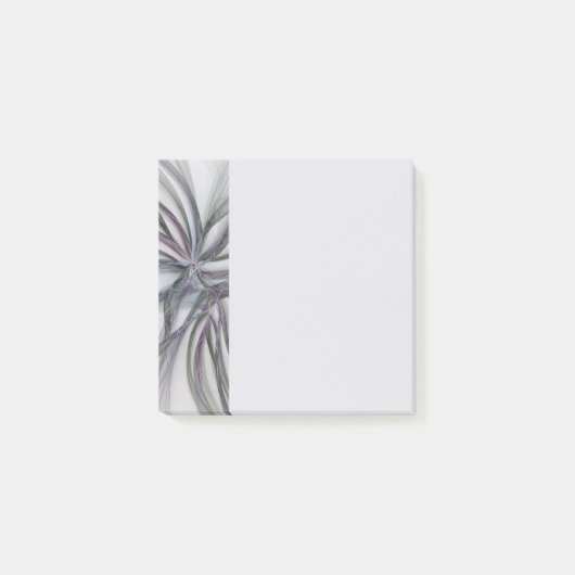 Filigree Motions Modern Abstract Swinging Fractal Post-it® Notes (Voorkant)