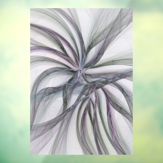 Filigree Motions Modern Abstract Swinging Fractal Raamsticker (Vel 3)