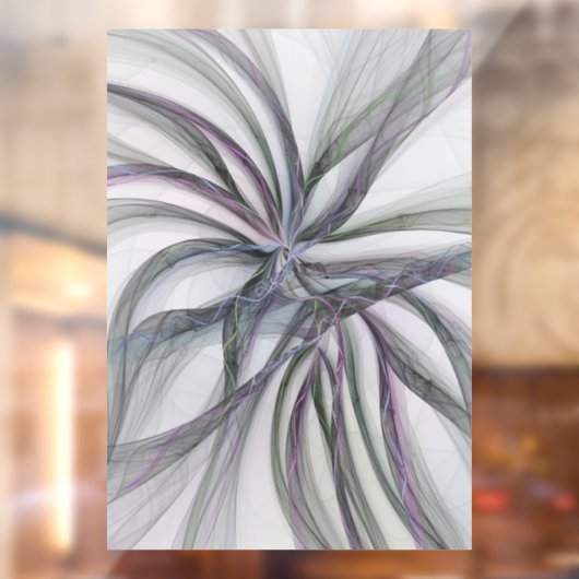 Filigree Motions Modern Abstract Swinging Fractal Raamsticker (Vel 2)