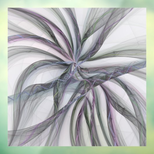 Filigree Motions Modern Abstract Swinging Fractal Raamsticker (Vel 3)