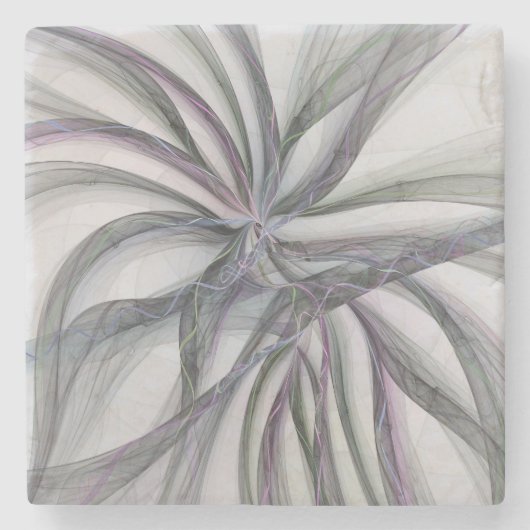 Filigree Motions Modern Abstract Swinging Fractal Stenen Onderzetter (Voorkant)