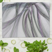 Filigree Motions Modern Abstract Swinging Fractal Theedoek (Gevouwen)