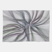 Filigree Motions Modern Abstract Swinging Fractal Theedoek (Horizontaal)