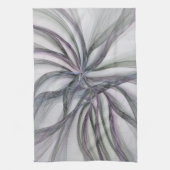 Filigree Motions Modern Abstract Swinging Fractal Theedoek (Verticaal)