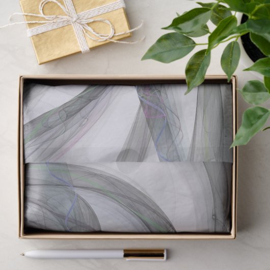 Filigree Motions Modern Abstract Swinging Fractal Tissuepapier (Geschenk)