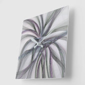 Filigree Motions Modern Abstract Swinging Fractal Vierkante Klok (Hoek)