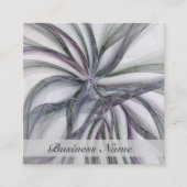 Filigree Motions Modern Abstract Swinging Fractal Vierkante Visitekaartje (Voorkant)