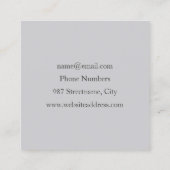 Filigree Motions Modern Abstract Swinging Fractal Vierkante Visitekaartje (Achterkant)