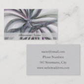 Filigree Motions Modern Abstract Swinging Fractal Visitekaartje (Voorkant / Achterkant)