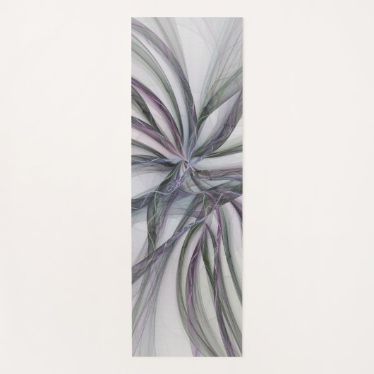 Filigree Motions Modern Abstract Swinging Fractal Yogamat (Voorkant)
