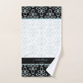 Filigree Pattern Monogram Stylish Elegant Bad Handdoek (Handdoek)