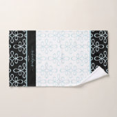 Filigree Pattern Monogram Stylish Elegant Bad Handdoek (Handdoek)