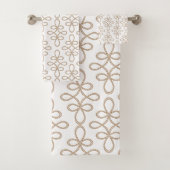 Filigree Pattern Stylish Elegant Bad Handdoek (Insitu)