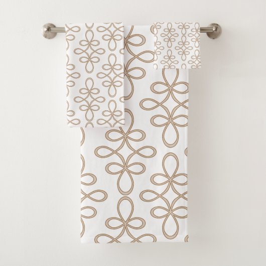 Filigree Pattern Stylish Elegant Bad Handdoek (Insitu)