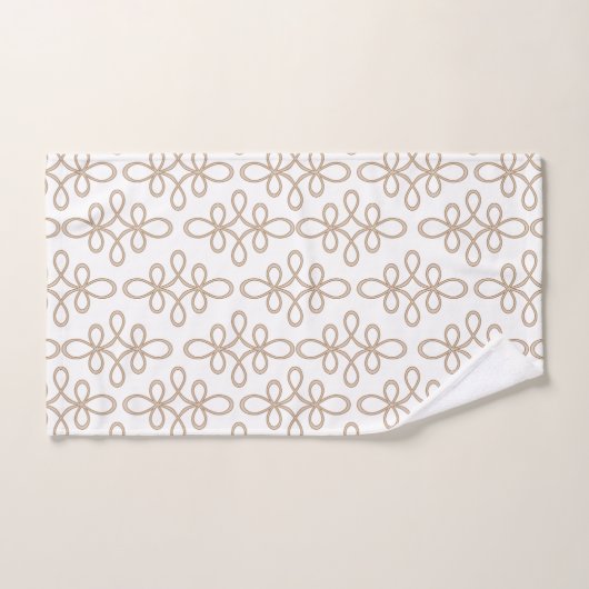 Filigree Pattern Stylish Elegant Bad Handdoek (Handdoek)