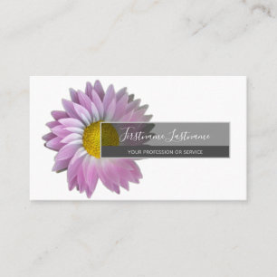 Filigree roze blossom elegant flower bouquet busin visitekaartje