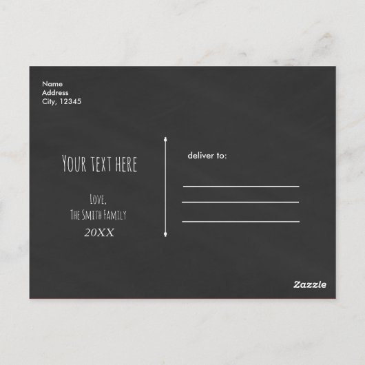 Filigree Sinaasappel Glows Autumn Herfst Briefkaart (Achterkant)