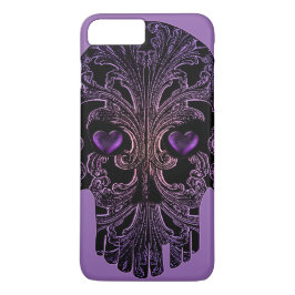 Filigree Skull in Shades of Paars Case-Mate iPhone 14 Hoesje