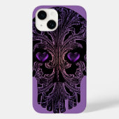 Filigree Skull in Shades of Paars Case-Mate iPhone Case (Achterkant)