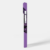 Filigree Skull in Shades of Paars Case-Mate iPhone Case (Achterkant / Links)