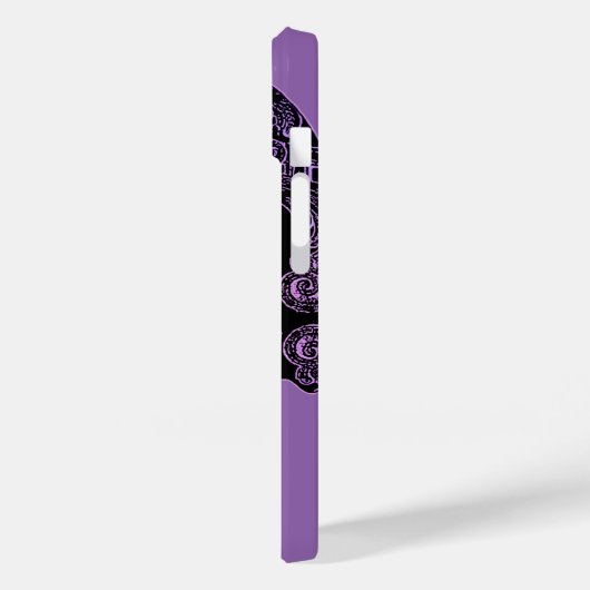 Filigree Skull in Shades of Paars Case-Mate iPhone Case (Achterkant / Links)