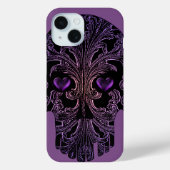 Filigree Skull in Shades of Paars Case-Mate iPhone Case (Achterkant)