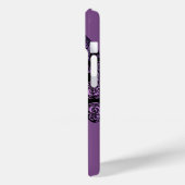 Filigree Skull in Shades of Paars Case-Mate iPhone Case (Achterkant / Links)