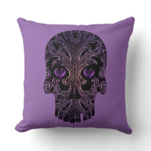 Filigree Skull in Shades of Paars