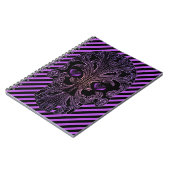 Filigree Skull in Shades of Paars Notitieboek (Linkerzijde)