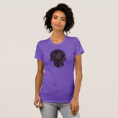 Filigree Skull in Shades of Paars T-shirt (Voorkant volledig)