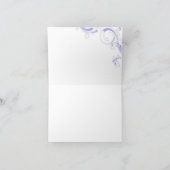 Filigree Swirl Lavender Bedankt (Binnen)