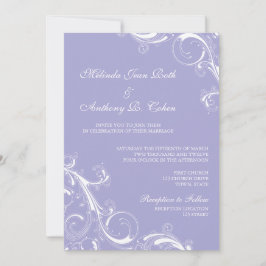 Filigree Swirl Lavender Kaart