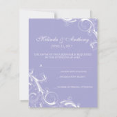 Filigree Swirl Lavender RSVP (Achterkant)