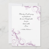 Filigree Swirl Violet Kaart (Achterkant)