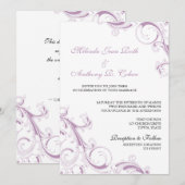 Filigree Swirl Violet Kaart (Voorkant / Achterkant)