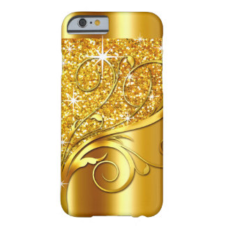 Filigree Vines Glitter Metal | Goud metaal Barely There iPhone 6 Hoesje