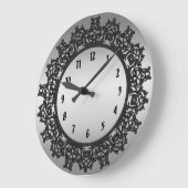Filigree Wall Clock Grote Klok (Hoek)