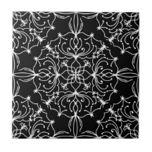 Filigree Wreath Ceramic Tile - Kies uw kleur