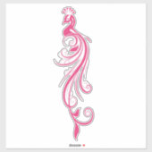 Filigrein Pauw Sticker (Vel)