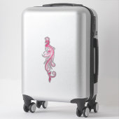 Filigrein Pauw Sticker (Koffer)