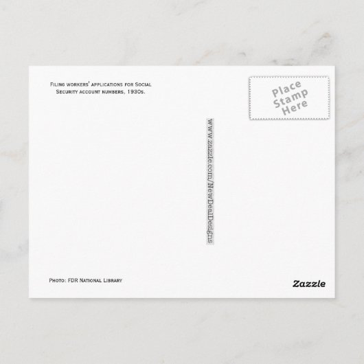 Filing mannen, jaren '30 briefkaart (Achterkant)